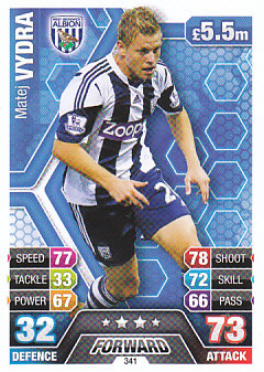 Matej Vydra West Bromwich Albion 2013/14 Topps Match Attax #341